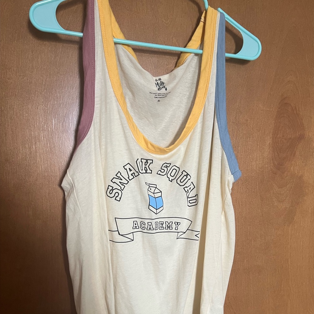Snack squad tank top